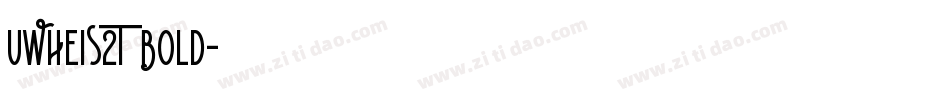 UWHeiS2T Bold字体转换